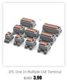 1/5PCS Wire Connector Electrical Cable Led Connectors Mini Terminals Blocks Quick Wiring Push-in Docking Butt Electrician Tools