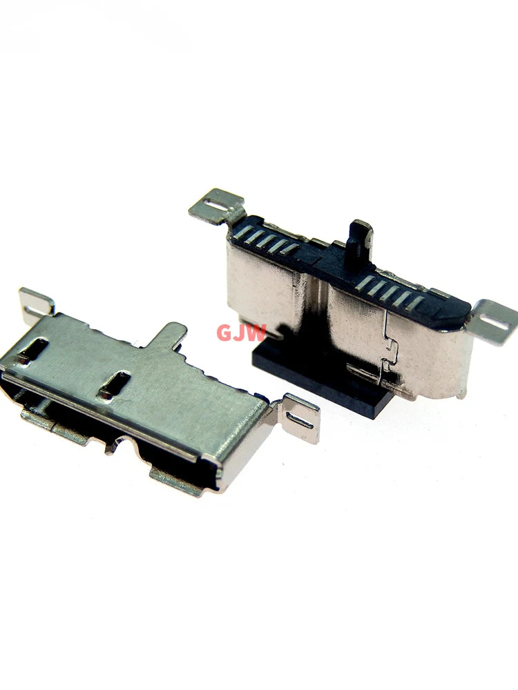 5PCS Micro USB 3.0 B Type DIP Female Socket DIP2 10pin USB Connector for Samsung Mobile Hard Disk Drives Data Interface