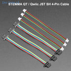 【ZYAA-1】1/3/5Pcs 10cm STEMMA QT/Qwiic JST SH 4-Pin Wire Cable Adapter Connector