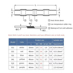 50-500Pcs Waterproof Heat Shrink Tube Solder Insulated Butt Splice Connectors Set for Electrical Wire Terminals - Electric Splic
