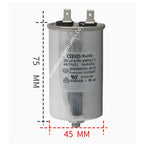 CBB65 full-automatic washing machine start capacitance 450V 8UF 10UF 11UF 12UF 13UF 14UF 15UF 16UF 20UF Single insert with screw