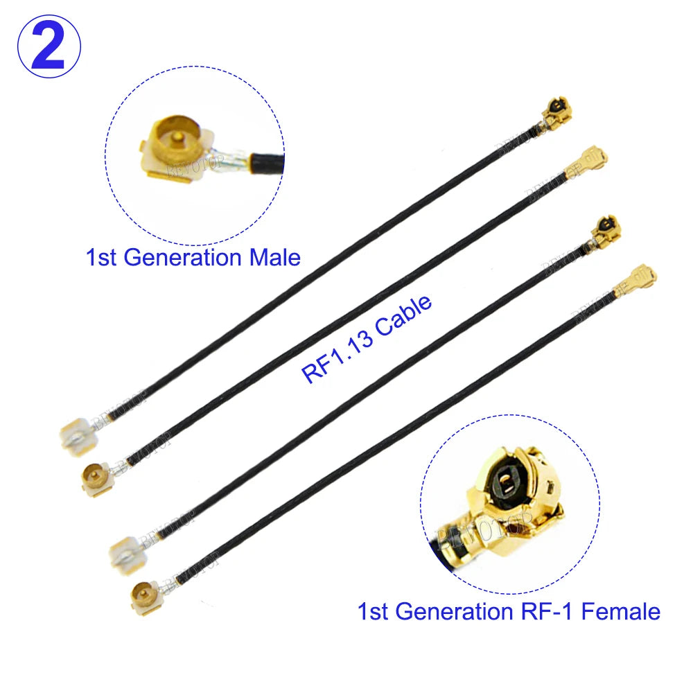 5Pcs/Lot RF113 U.FL IPX-1 Female to IPX-1 Male/Female RF1.13 Pigtail Jumper RF Coaxial WIFI Antenna Extension Cable 10CM-50CM