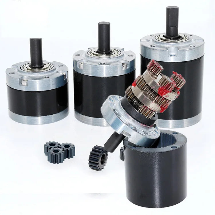 42GP‑775 DC Brushed Planetary Gear Motor 12V 24V 42mm All Metal Gearbox High Torque Reversible Low RPM Reduction Motor for Robot