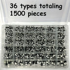 400/1500Pcs/Lot 1UF~1000UF 6.3V-50V 24/36 Value SMD Aluminum Electrolytic Capacitors Assortment Kit + Box