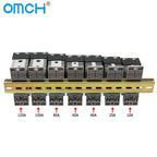 OMCH DIN Rail SSR Solid State Relay With Aluminum Heat Sink DA AA DD 3-32VDC 10A 25A 40A 60A 80A 100A 120A Single Phase Control
