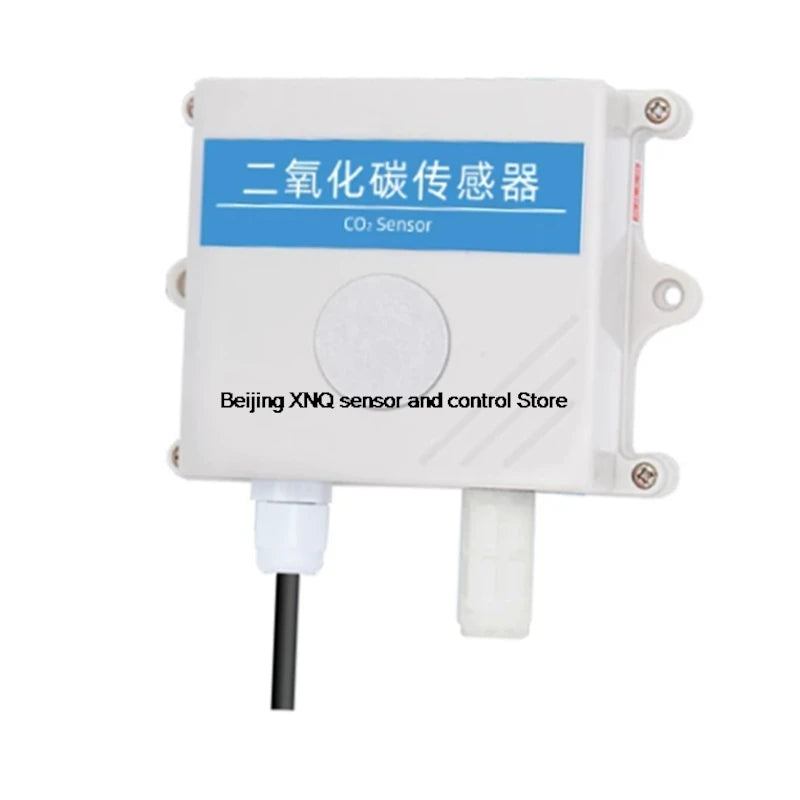 Wall-Mounted CO2 Sensor Carbon Dioxide Detector Air Quality Monitor RS485 Analog Output NDIR CO2 Transmitter OLED display LED