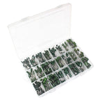 180/660pcs Polyester Film Capacitor Kit 100V 18/24values Set of Capacitor 2A331 2A471 2A561 2A681 2A102  2A102J 2A152J 2A222J