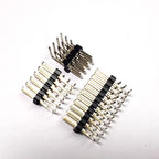 5pcs 90 Degree Right Angle Pin Header Connector 2.54mm Pitch Three Row Male 32-340Pin Options Electronic Component