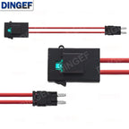 32V ACC Large Size Standard Mini Micro2 Size Car Fuse Holder 16AWG Non-Destructive Fuse Box ATM Blade Fuse Extension Cord