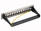 RJ45 CAT6 Cat6A Cat7 Module Patch Panel 12 Port Keystone RJ45 Network Rack Mount Panel Ethernet Wall Jack Distribution Frame