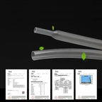1~25M Clear 2:1 Heat Shrink Tube Diameter 0.6mm~150mm Heat-shrink Tubing Wire Repair DIY Cable Protecctor Sleeving Wrap Tubing