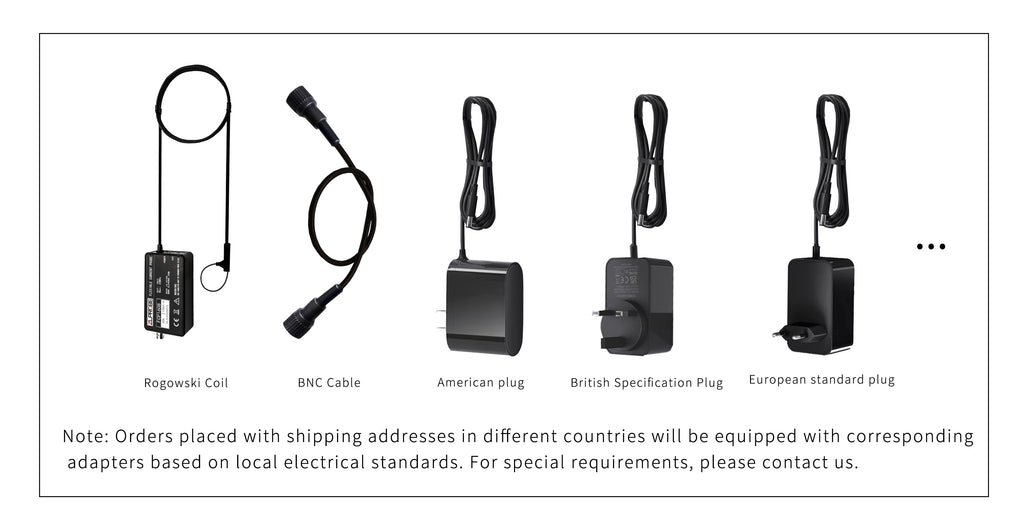 ZLPROBE High-frequency 50MHz Rogowski Coil AC Current Probe HFCP1608 60/12000A Bandwidth 50MHz Universally Compatible Oscillosco