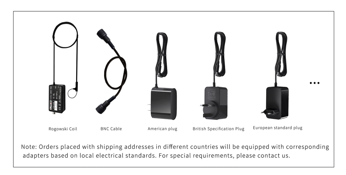 ZLPROBE Rogowski Coil AC Current Probe FCP1608 60/12000A Bandwidth 30MHz Universally Compatible Oscilloscope
