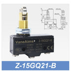 Z-15 Micro Limit switch Travel Switch Small Horizontal Roller Lever 15A 250V 1NO1NC Normally Open Normally Closed Travel Switch