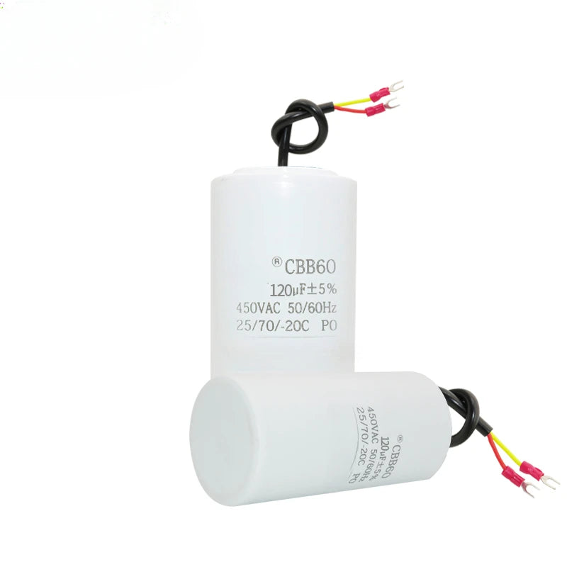 CBB60 start-up working capacitor 120UF 450V air pump air pressure car washing machine capacitor