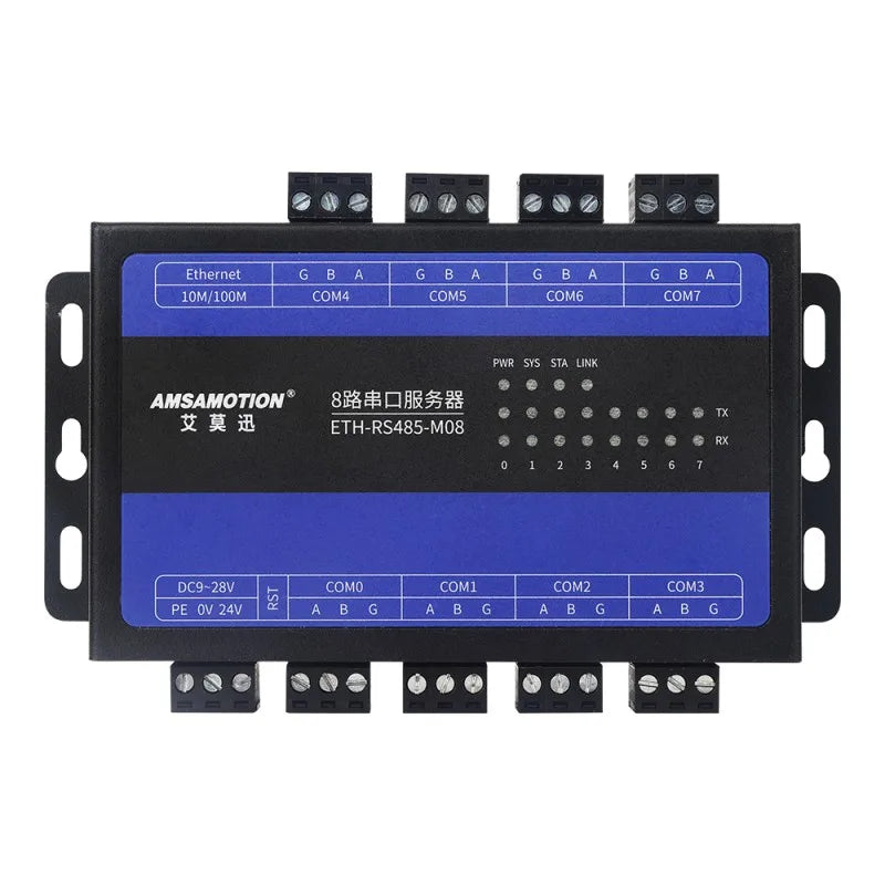 Serial port communication server RS232/485/422-ETH multi-channel modbus rtu to tcp to Ethernet transparent transmission module