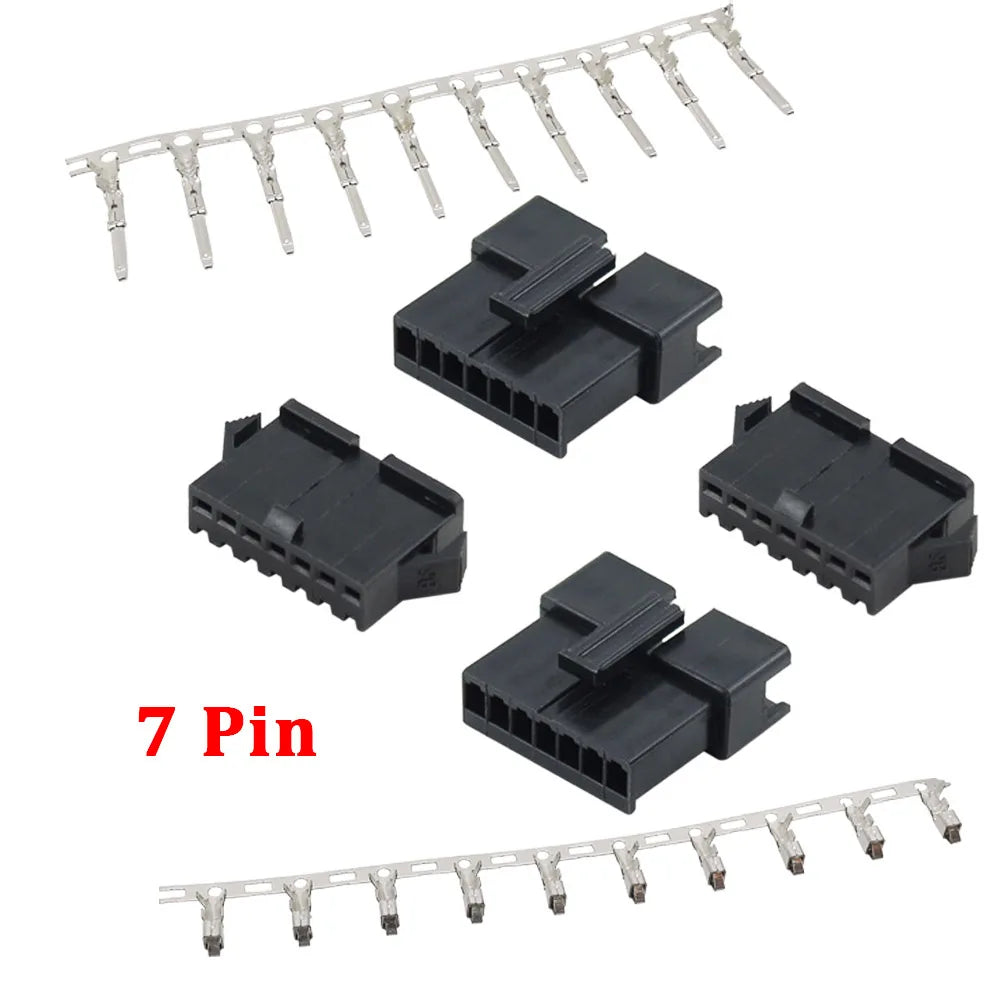 10 Sets JST SM 2.54mm 2/3/4/5/6/7/8Pin Male Female Plug Socket Housing Terminal Connector SM-2P SM-2R JST SM2.54
