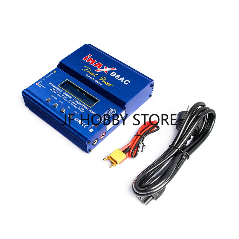 iMAX B6AC 80W 6A Lipo Charger Balancer For Nimh Nicd Lipo LiFe Li-ion Pb Battery LCD Screen Display RC Charger Discharger XT60