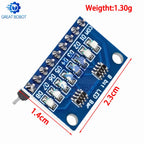 BS 3-24V 8 Bit Blue/Red Common anode/cathode LED indicator Module Breadboard kit Board for MCU ARM 3d printer for UNO MEGA2560