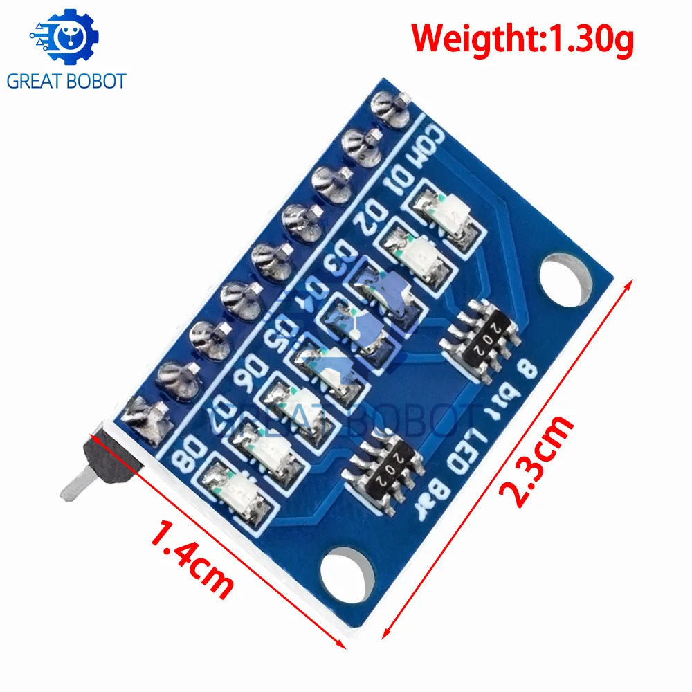 BS 3-24V 8 Bit Blue/Red Common anode/cathode LED indicator Module Breadboard kit Board for MCU ARM 3d printer for UNO MEGA2560