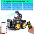 Keyestudio 4WD Smart Robot Car Kit For Raspberry Pi With Megapixels Camera Module and Programming Tutorials( No RPI 4B Board)