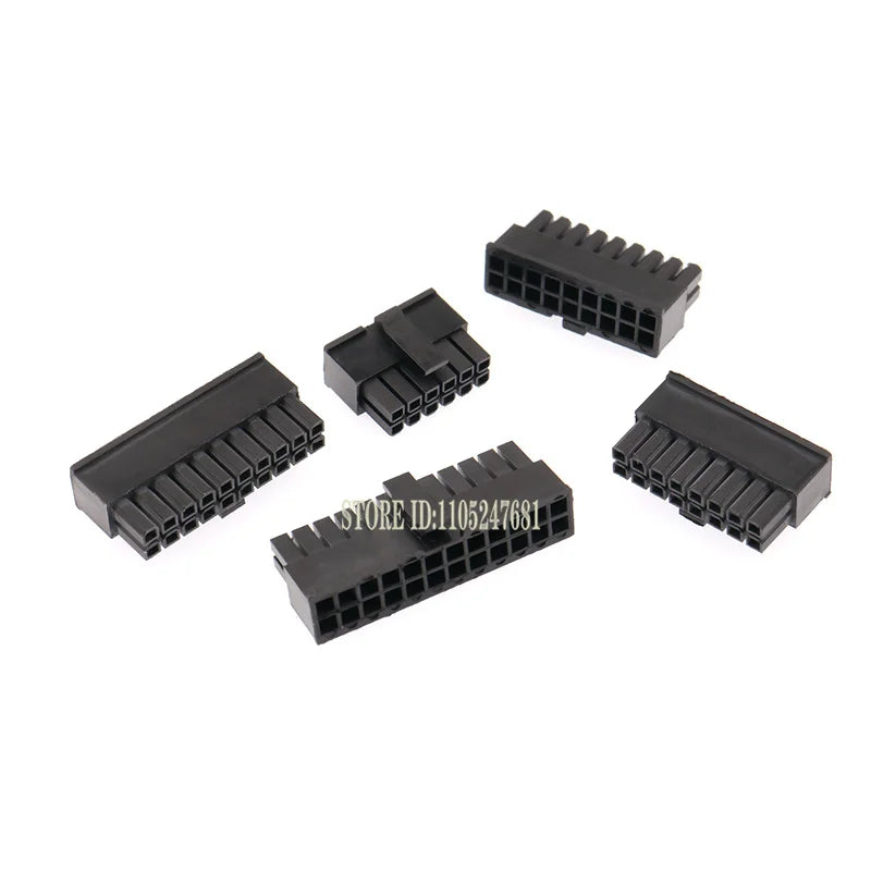 10sets Mx3.0 3.0mm Pitch Micro-fit 3.0 Connector Housing 2*1/2/3/4/5/6/8/10/12 Pin Male + Terminal Molex 43030 2p/3p/4p/5p