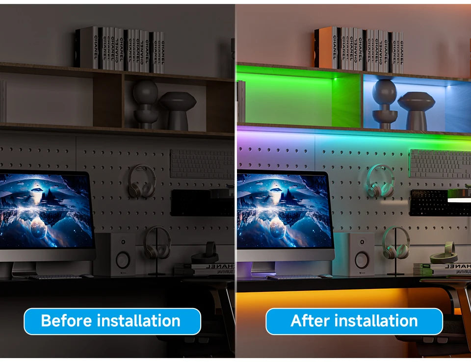 FCOB SPI RGBCCT IC LED Strip Light WS2811 Dual IC Addressable 840 LED Dream Color RGB+CW WW FOB High Flexible COB Lights DC24V