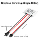 HOT DC12V-24V Dimmable Touch Sensor Switch For Single Color/ CCT Adjustable LED Strip Light Bathroom Mirror Backlight Switch