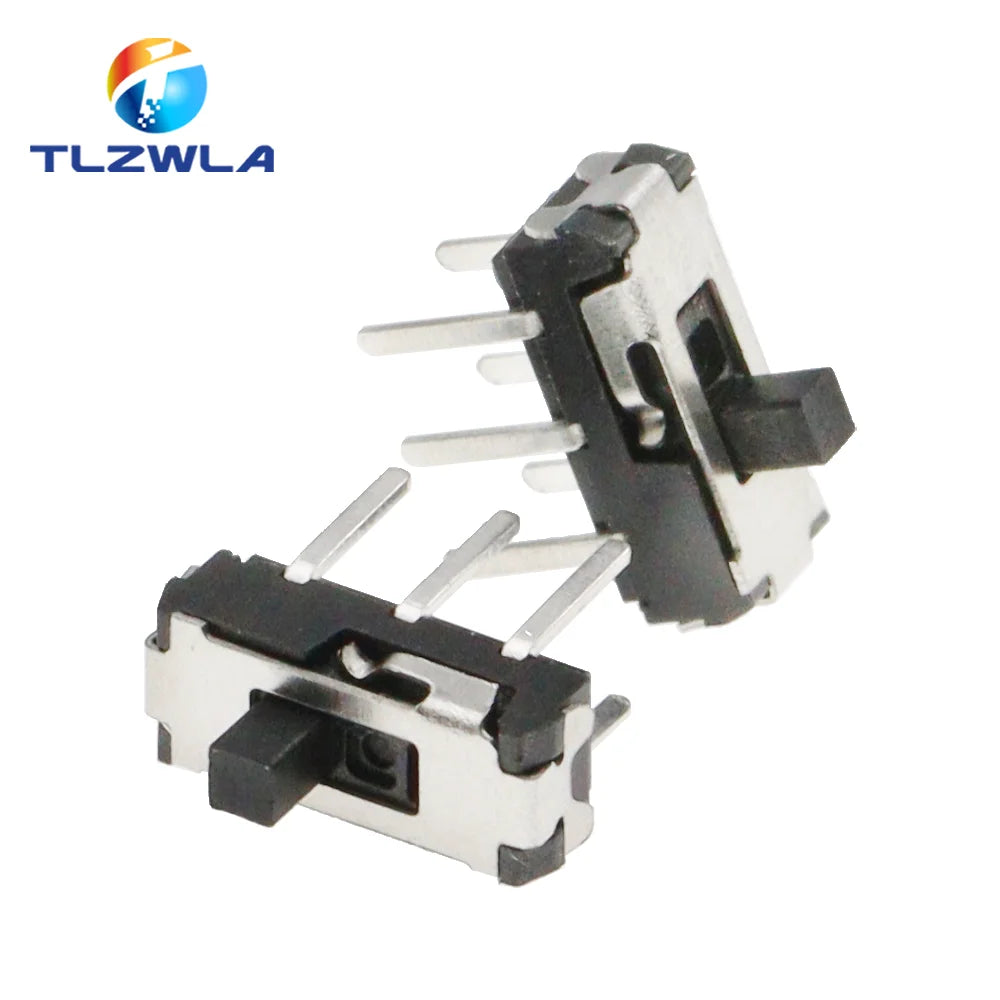20PCS MSS22D18 Mini Miniature DIP Slide Switch 2P2T 6Pin Handle High 2MM For DVD Switch