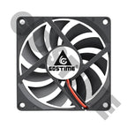 Gdstime 80mm Fan DC 5V 12V 24V 80x80x10MM Brushless Cooling Fan 8010 Double Ball Cooler 8CM Axial Fan for PC Case CPU Cooling