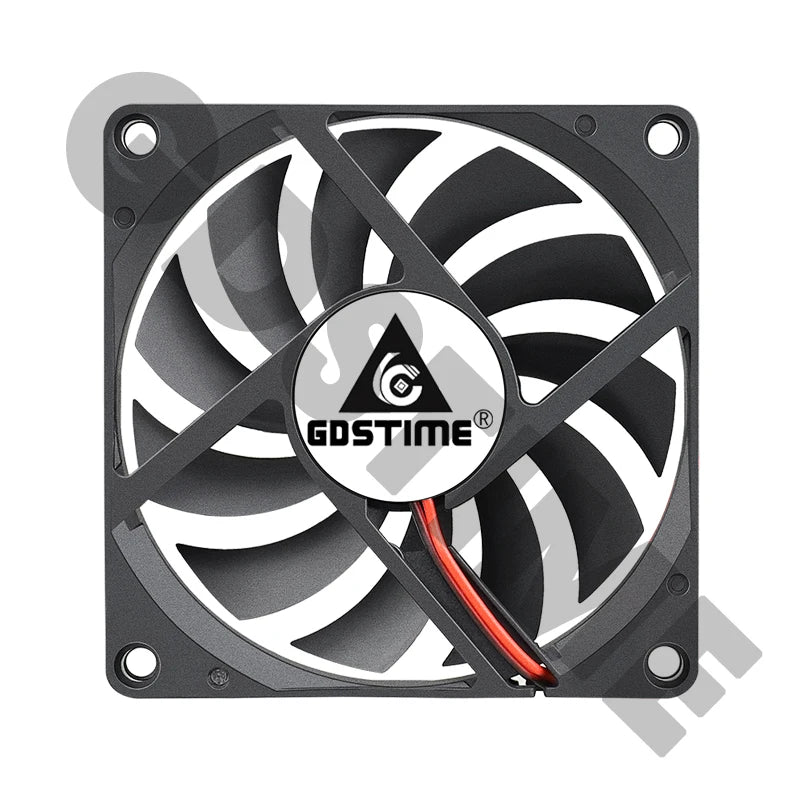 Gdstime 80mm Fan DC 5V 12V 24V 80x80x10MM Brushless Cooling Fan 8010 Double Ball Cooler 8CM Axial Fan for PC Case CPU Cooling