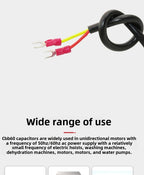 CBB60 start-up working capacitor 120UF 450V air pump air pressure car washing machine capacitor