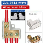 T‑Type Wire Connector ZK Terminal Splitter I-type Brass Clamp Electrical Wire Junction Box for Household Lighting Socket Wiring