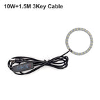 1Pcs USB Plug DC5V LED Light Source SMD5730 LED Light Beads Ring Chip with Black 1.5M Switch Cable 5W 10W 12W White /Warm Light.