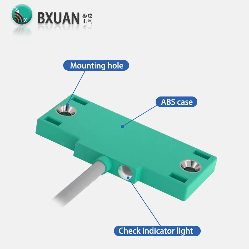 CBN5-F46-E0 NPN or PNP 10-30VDC 2-10mm Detection DistanceFlat Housing Capacitive Proximity Switch Sensor