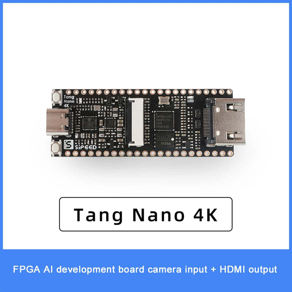Sipeed Lichee Tang Nano 4K Gowin Minimalist FPGA GoAI Development Board Straight Into Breadboard +OV2640 Camera