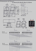 5pcs 0.8 inch 10Pins C-C 8021AS C-A 8021BS  2 Digits Bits 7 Segment Red LED Digital Display Digitron Common Anode Cathode
