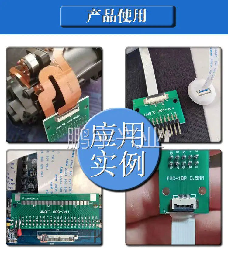 5pcs FPC 1.0MM Pitch Conversion Board DIY PCB Board 4P~30P 4 5 6 8 10 20 24 26 30 P Connector For Cable Transfer