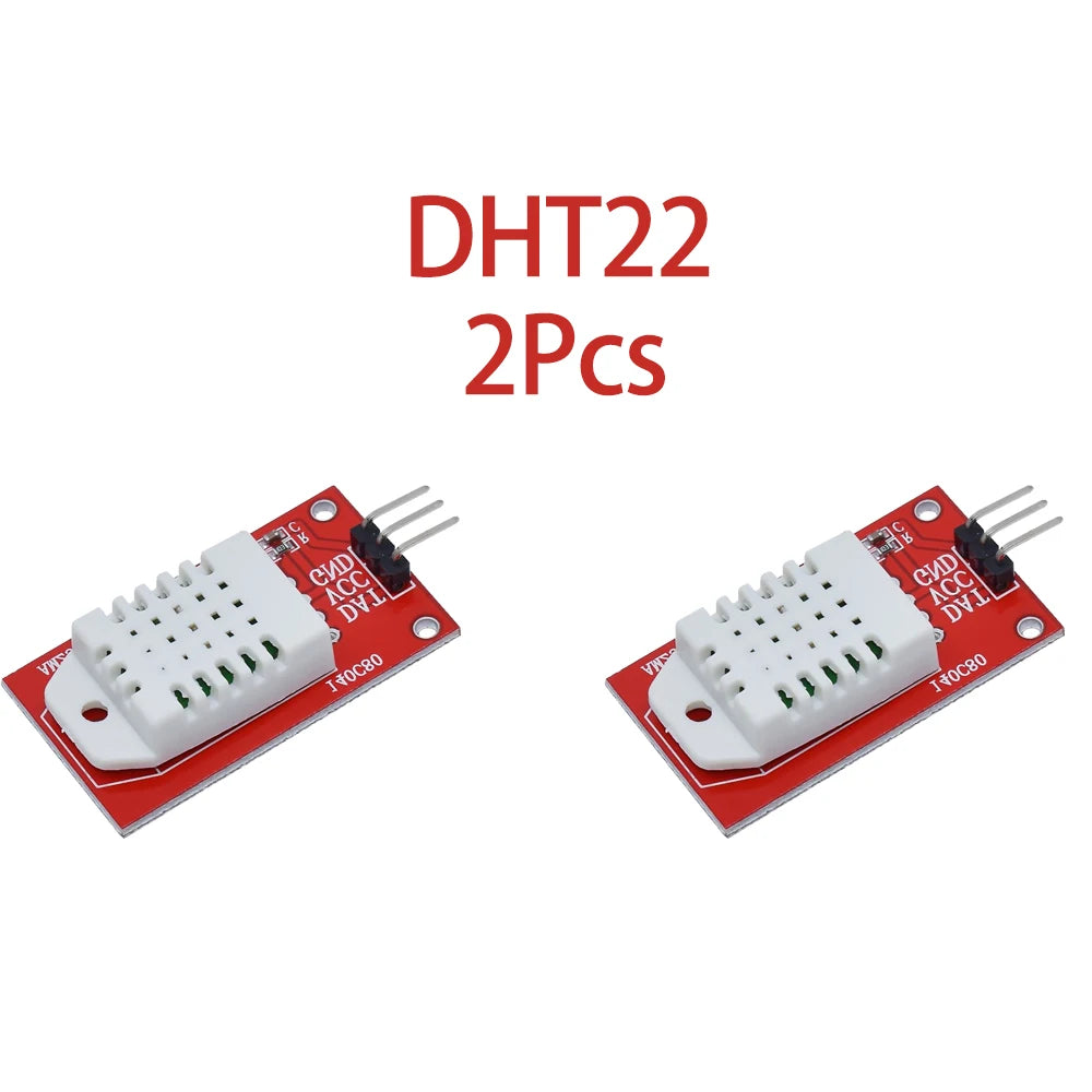 2/10/30/50Pcs AM2302 DHT22 Temperature And Humidity Sensor Module Red Circuit Board For Microcontroller Development