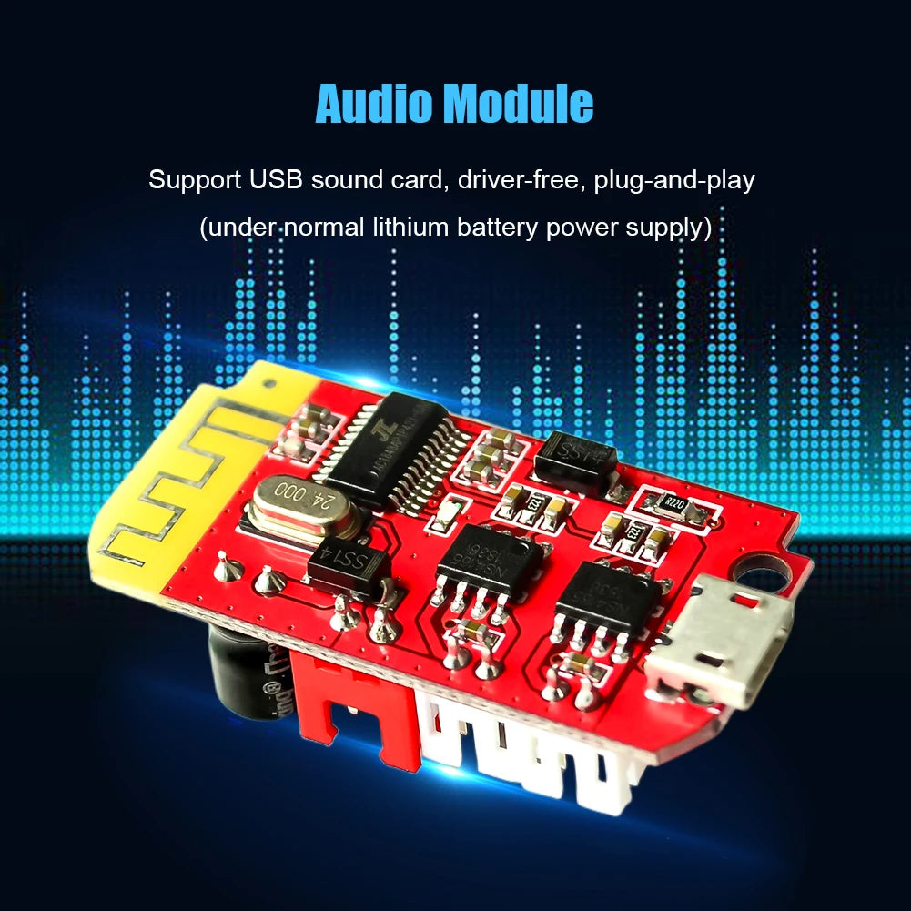 CT14 Micro 4.2 Stereo Bluetooth Power Amplifier Board Module 5W+5W Double Dual Plate DIY Bluetooth Speaker Sound Music Module