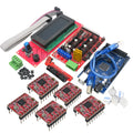 Mega 2560 R3 CH340 +1pcs RAMPS 1.4 Controller +5pcs A4988 DRV8825 Stepper Driver Module+1pcs 2004 controller for 3D Printer kit