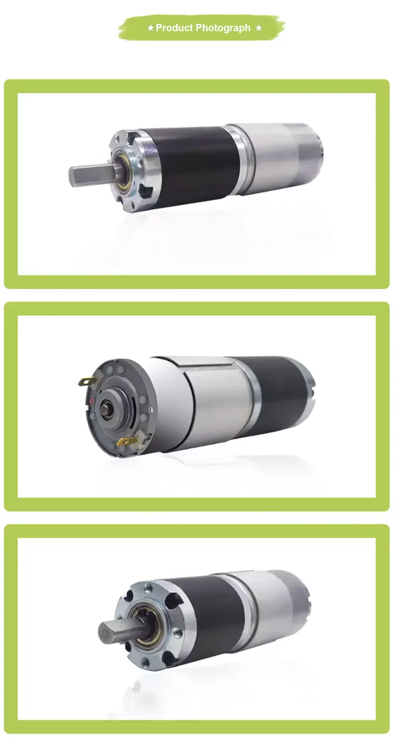 Max 200KG 42GP-775 Metal Planetary Geared DC Motor 12V~24V/1351RPM~7RPM High Torque and Forward/Reverse PWM Speed Regulation