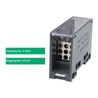 One in Multiple out Din Rail Terminal Block 150A Universal Distribution Box Wire Connector ABS/Copper Power Junction Box