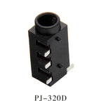 10/100Pcs PJ-320D 3.5mm Headphone Female Jack Audio SMD SMT Connector 3.5mm 4 Pin Headphone Socket Interface Connectors