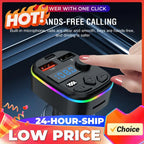 Car MP3 Player Bluetooth Support TF Card U Disk Cell Phone Charger Hands-Free Wireless Car MP3 Player Adapter FM Transmitter