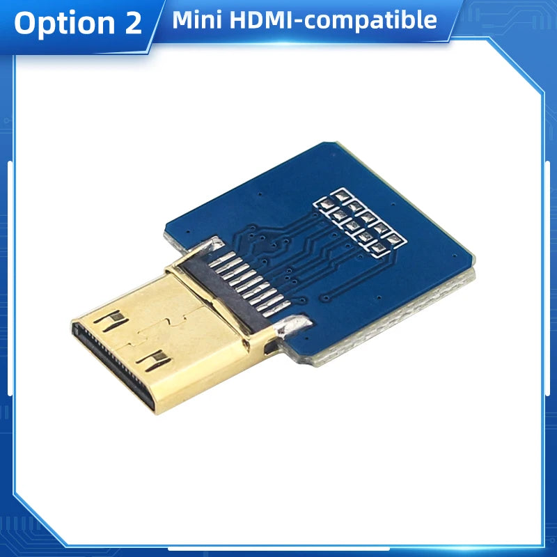 Anti-interference Ribbon FPV HDMI-Compatible Connector Flexible Flat Cable Raspberry Pi 4 Micro Mini HDMI-compatible Orange Pi