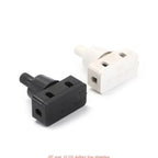 Mini Power Switches ON/OFF Push Button for Home Lamps Industrial Field AC250V 10A 2 Pins Latching Pressure