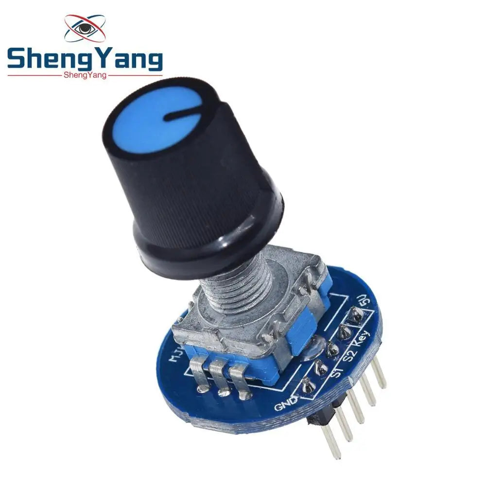 TZT Rotary Encoder Module for Arduino Brick Sensor Development Round Audio Rotating Potentiometer Knob Cap EC11