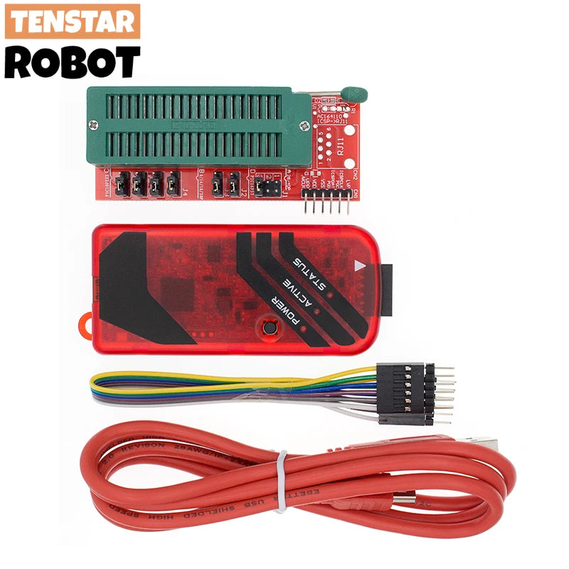 PICKIT3 PIC KIT3 PICKIT 3 Programmer Offline Programming PIC Microcontroller Chip Monopoly+PIC Programmer Adapter Seat