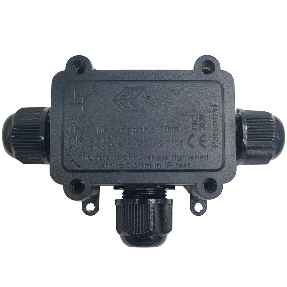 2Way IP68 Underwater Waterproof 2/3Way 4-11mm M20 Power Cord Line Wire External LED Pool Lamp Outdoor Light Cable Junction Box